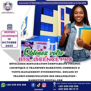 ISGH-KGS : Obtenez votre BTS ou Licence Pro – Inscriptions Ouvertes Rentrée 2025 !